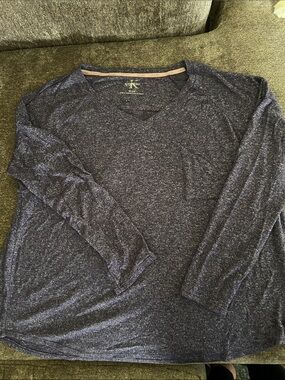 Calvin Klein Navy Heather V-Neck Pullover